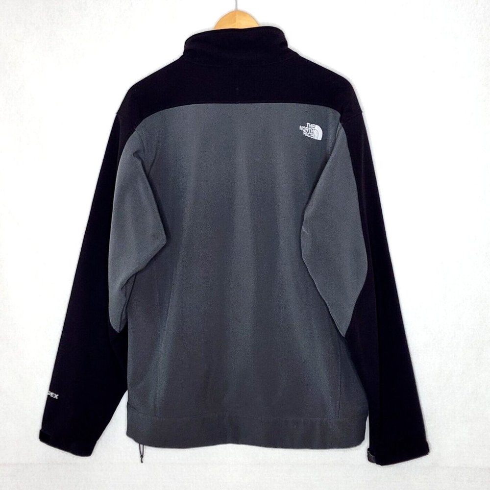 The North Face Apex Bionic Full Zip Jacket Mens Gray Black Colorblock - Picture 3 of 9